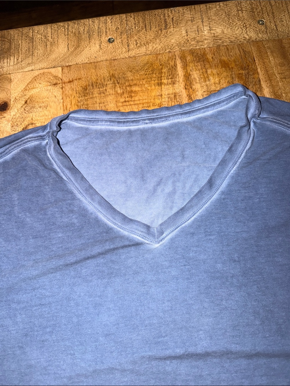 lululemon athletica Men's Short Sleeve V-Neck Tee - Slate Blue - Picture 2 of 4